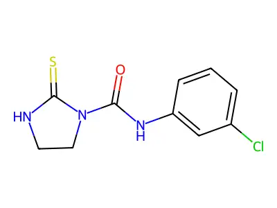 N-(3-chlorophenyl)-2-sulfanylideneimidazolidine-1-carboxamide structure
