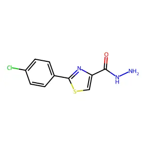 2-(4-Chlorophenyl)-1,3-thiazole-4-carbohydrazide structure