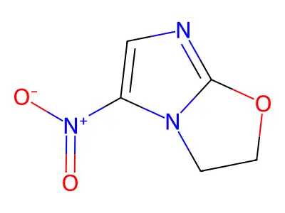 2,3-Dihydro-5-nitroimidazo(2,1-b)oxazole structure