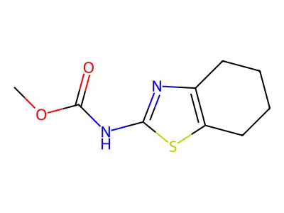 Methyl 4,5,6,7-tetrahydro-1,3-benzothiazol-2-ylcarbamate structure