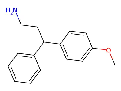 [3-(4-Methoxyphenyl)-3-phenylpropyl]amine structure