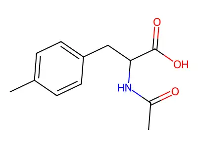 2-acetamido-3-(4-methylphenyl)propanoic Acid structure