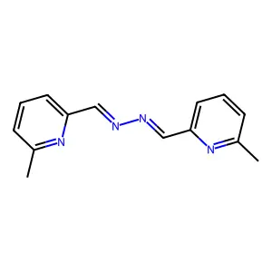 1-(6-methyl-2-pyridinyl)-N-[(6-methyl-2-pyridinyl)methylideneamino]methanimine structure