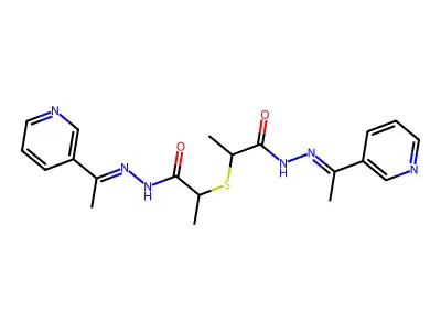 2-[1-oxo-1-[(2E)-2-(1-pyridin-3-ylethylidene)hydrazinyl]prop structure