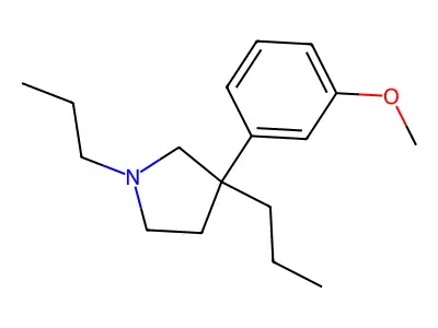 3-(3-Methoxyphenyl)-1,3-dipropylpyrrolidine structure