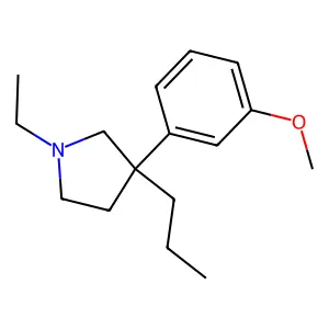 1-Ethyl-3-(3-methoxyphenyl)-3-propylpyrrolidine structure
