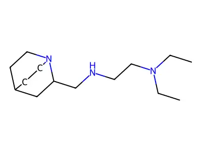 Quinuclidine, 2-((2-diethylaminoethyl)aminomethyl)- structure