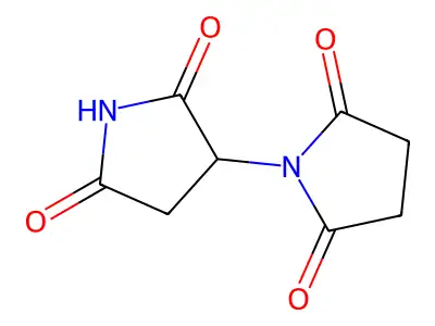 1-(5-Hydroxy-2-oxo-3,4-dihydro-2H-pyrrol-3-yl)pyrrolidine-2,5-dione structure