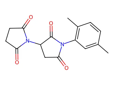 (1,3'-Bipyrrolidine)-2,2',5,5'-tetrone, 1'-(2,5-dimethylphenyl)- structure