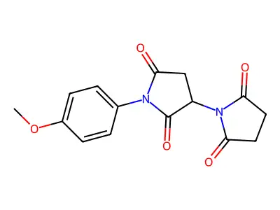 (1,3'-Bipyrrolidine)-2,2',5,5'-tetrone, 1'-(4-methoxyphenyl)- structure