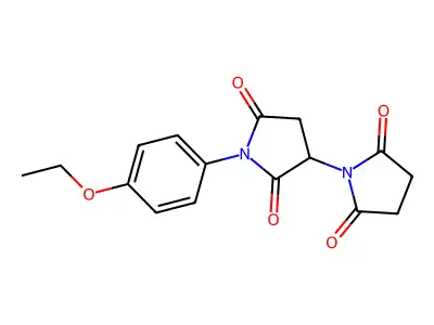 (1,3'-Bipyrrolidine)-2,2',5,5'-tetrone, 1'-(4-ethoxyphenyl)- structure
