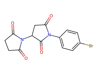 (1,3'-Bipyrrolidine)-2,2',5,5'-tetrone, 1'-(4-bromophenyl)- structure