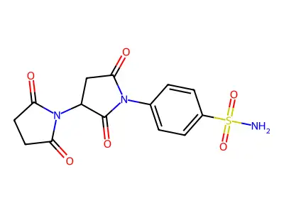 Benzenesulfonamide, 4-(2,2',5,5'-tetraoxo(1,3'-bipyrrolidin)-1'-yl)- structure