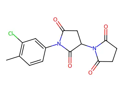(1,3'-Bipyrrolidine)-2,2',5,5'-tetrone, 1'-(3-chloro-4-methylphenyl)- structure