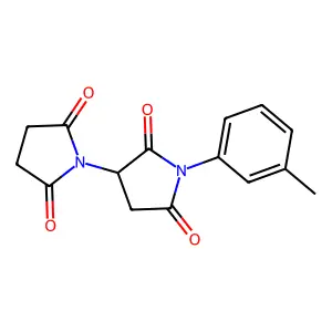 (1,3'-Bipyrrolidine)-2,2',5,5'-tetrone, 1'-(m-tolyl)- structure