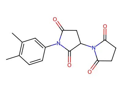 (1,3'-Bipyrrolidine)-2,2',5,5'-tetrone, 1'-(3,4-dimethylphenyl)- structure