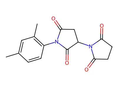 (1,3'-Bipyrrolidine)-2,2',5,5'-tetrone, 1'-(2,4-dimethylphenyl)- structure
