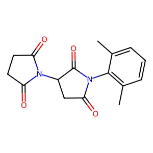 (1,3'-Bipyrrolidine)-2,2',5,5'-tetrone, 1'-(2,6-xylyl)- structure