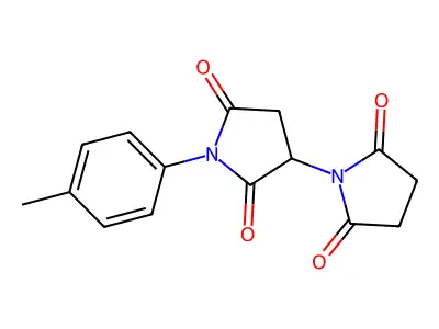 (1,3'-Bipyrrolidine)-2,2',5,5'-tetrone, 1'-(4-methylphenyl)- structure
