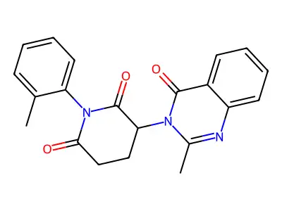 Glutarimide, 2-(3,4-dihydro-2-methyl-4-oxo-3-quinazolinyl)-N-(o-tolyl)- structure