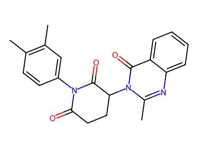 Glutarimide, 2-(3,4-dihydro-2-methyl-4-oxo-3-quinazolinyl)-N-(3,4-xylyl)- structure