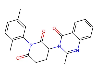 1-(2,5-Dimethylphenyl)-3-(2-methyl-4-oxoquinazolin-3(4H)-yl)piperidine-2,6-dione structure