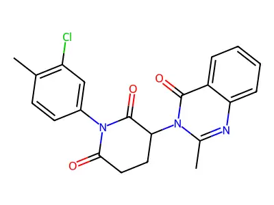 Glutarimide, N-(3-chloro-p-tolyl)-2-(3,4-dihydro-2-methyl-4-oxo-3-quinazolinyl)- structure