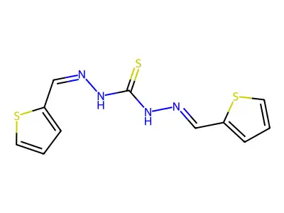 1,3-Bis(thiophen-2-ylmethylideneamino)thiourea structure