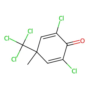 2,6-Dichloro-4-methyl-4-(trichloromethyl)cyclohexa-2,5-dien-1-one structure