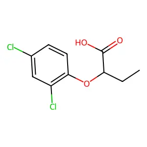 2-(2,4-Dichlorophenoxy)butanoic acid structure