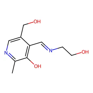 Pyridoxal-2-hydroxyethylimine structure