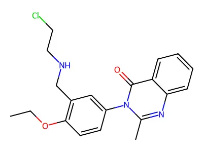 3-[3-[(2-Chloroethylamino)methyl]-4-ethoxyphenyl]-2-methylquinazolin-4-one structure