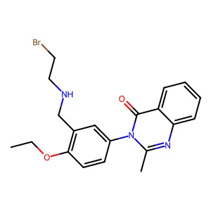 3-[3-[(2-Bromoethylamino)methyl]-4-ethoxyphenyl]-2-methylquinazolin-4-one structure