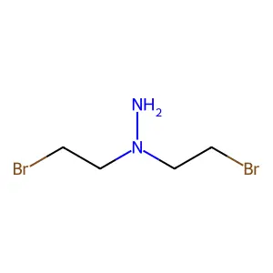 Hydrazine, 1,1-bis(2-bromoethyl)- structure