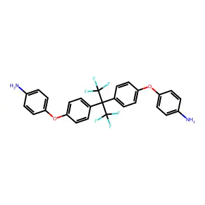 2,2-Bis[4-(4-aminophenoxy)phenyl]hexafluoropropane structure