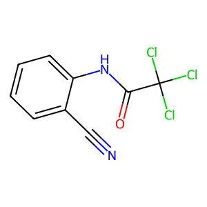 2,2,2-trichloro-N-(2-cyanophenyl)acetamide structure