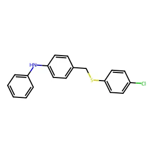 4-{[(4-Chlorophenyl)sulfanyl]methyl}-n-phenylaniline structure