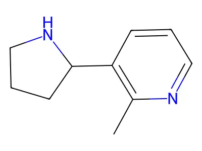 Pyridine, 2-methyl-3-(2-pyrrolidinyl)- structure