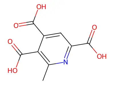 2-Methyl-3,4,6-pyridinetricarboxylic acid structure