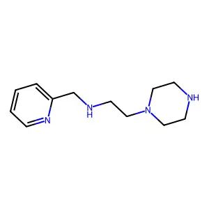 N-(2-吡啶甲基)哌嗪-1-乙胺 structure