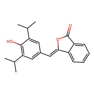 1(3H)-Isobenzofuranone,3-[[4-hydroxy-3,5-bis(1-methylethyl)phenyl]methylene]- structure