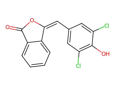 3-[(3,5-Dichloro-4-hydroxyphenyl)methylidene]-2-benzofuran-1-one structure