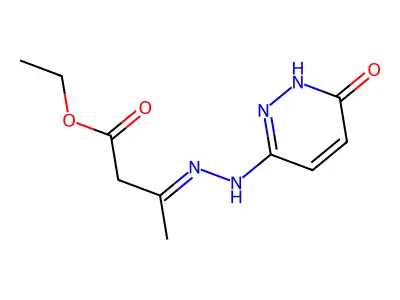 ethyl 3-[(6-oxo-1H-pyridazin-3-yl)hydrazinylidene]butanoate structure