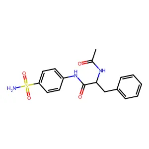 2-acetamido-3-phenyl-N-(4-sulfamoylphenyl)propanamide structure