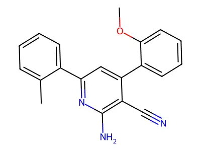 2-Amino-4-(2-methoxyphenyl)-6-(2-methylphenyl)pyridine-3-carbonitrile structure