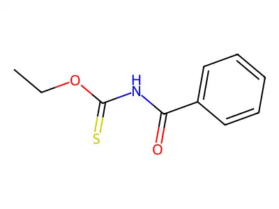 O-ethyl benzoylthiocarbamate structure