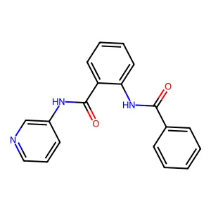 2-benzamido-N-pyridin-3-ylbenzamide structure