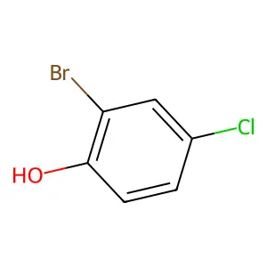 2-Bromo-4-chlorophenol structure