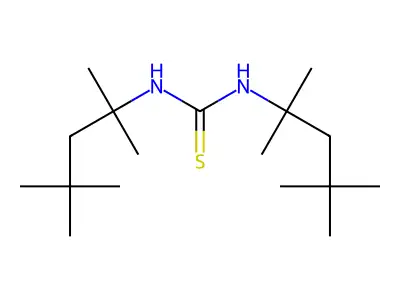 N,N'-Bis(2,4,4-trimethylpentan-2-yl)thiourea structure