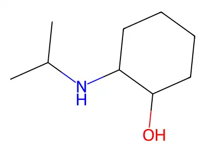 2-[(Propan-2-yl)amino]cyclohexan-1-ol structure